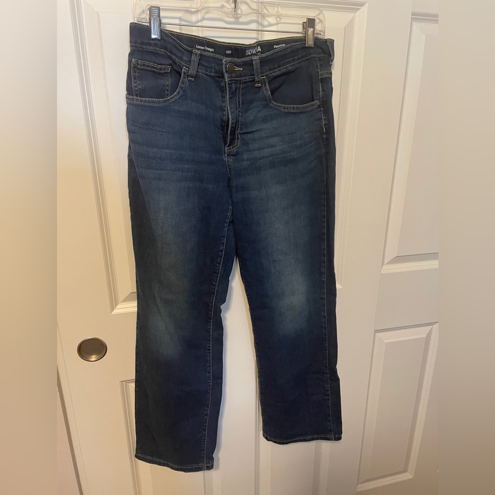 Dark wash flexwear jeans